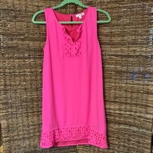 TCEC Pink Sleeveless Sheath Dress